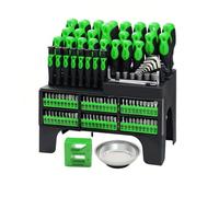 Juego de destornilladores magnéticos con fuertes cabezales magnéticos, estructura de acero y ergonómico para la reparación de aparatos electrónicos y amplio juego de herramientas de destornillador