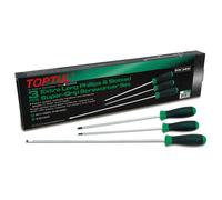 Juego de destornilladores mixtos TOPTUL 3uds. PH1x250 PH2x250 Schlitz