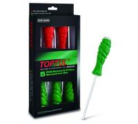 Juego de destornilladores mixtos TOPTUL 5uds. 5.5x125 6.5x150 PH1x100