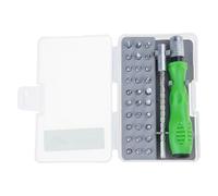 Juego de destornilladores pequeños 32 en 1 con 30 puntas, incluyendo torx de cruce ranurado y actualizaciones de enchufe hexagonal para reparación de electrónica, destornillador multifunción