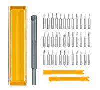 Juego de destornilladores pequeños, herramientas manuales de precisión 41 en 1 | Juego de puntas de destornillador de cabeza plana, para teléfono, ordenador, portátil, reloj, gafas, juguetes