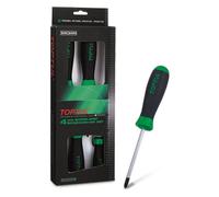 Juego de destornilladores philips ph TOPTUL 4 uds.(PH0x60, PH1x80, PH2x100, PH3x150)