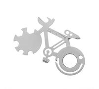 Juego de destornilladores planos multiherramienta 10 en 1 con forma de bicicleta, abridor de botellas, equipo de camping, herramienta para el hogar, llavero para hombres, tarjeta de herramientas para