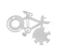 Juego de destornilladores planos multiherramienta 10 en 1 con forma de bicicleta, abridor de botellas, equipo de camping, herramienta para el hogar, llavero para hombres, tarjeta de herramientas para