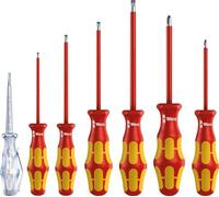 Juego de destornilladores Wera de 7 piezas con punta láser para comprobar la tensión