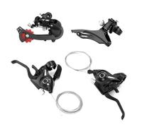 Juego de desviador de bicicleta, piezas de bicicleta, aleación de aluminio