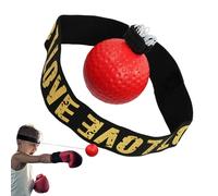Juego de Diadema con Pelota de Reflejo de Boxeo, Pelota de Reflejo de Boxeador,Diadema de Entrenamiento de Boxeo para Adultos | Suministros de Fitness para Interiores, Entrenador portátil de par