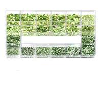 Juego de diamantes de imitación para decoración de uñas con diamantes brillantes, juego de decoraciones de cristal, 1 Uds, caja de rejillas, 21 formas de 2500 Uds.-peridoto, 2500 Uds.