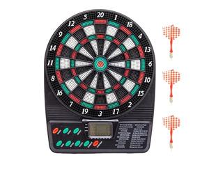 Juego de Diana Electrónica, Dianas Electrónicas para Adultos, Kit de Marcador electrónico de Dardos Deportivos, Diana de puntuación automática de diseño Seguro para el hogar, reuniones de