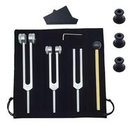 Juego de diapasón de diapasón, 128 Hz, 256 Hz, 512 Hz, diapasones de aleación de aluminio, de percusión, juego de diagnóstico