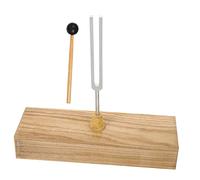 Juego de Diapasón de Resonancia 256 Hz para Experimentos Acústicos | 1 Set con Base de Madera y Martillo, Ajuste Estable, Timbre Claro, Uso en Enseñanza y Pruebas Físicas