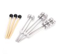 Juego de diapasones for sanación, diapasones for sanación, instrumento de sanación sonora de 32 Hz/64 Hz/128 Hz, con activador tipo disco de hockey, for terapia de sonido(32HZ/64HZ/128HZ)