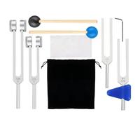 Juego De Diapasones Para Sanación - Herramientas Terapéuticas Reutilizables Y Multiusos - Instrumentos De Metal Con De Almacenamiento Portátiles Para Accesorios De Meditación Educación Musical