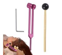 Juego de diapasones Solfeggio - Diapasones de aleación de aluminio de 128 Hz - Kit de diagnóstico, frecuencias precisas de solfegio, para relajación, meditación