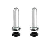 Juego de dilatadores de oreja, dilatadores de cristal, para orejas con expansor único, joyería para hombres y mujeres, 1.6mm, como se describe, como se describe
