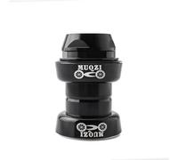 Juego de Dirección,Bicicleta Auriculares Tapa 1 1/8 "30mm bicicleta 1 pulgada auriculares for 25,4mm roscado 22,2mm horquilla Stem Road Racing piñón fijo bicicleta rodamiento auriculares ( Color : Bla