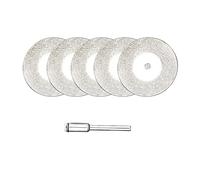 Juego de discos de corte de diamante abrasivo Mini, 5 uds., for herramientas rotativas Dremel, muelas abrasivas con mandril(40mm)