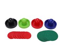 Juego de Discos de empujadores de Hockey de Mesa Diseño ergonómico Accesorios de Repuesto de Fondo de Fieltro de plástico Duro y Grueso para Juegos de Mesa competitivos 4