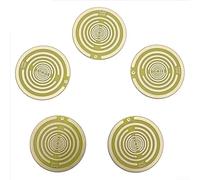 Juego de discos de energía de polarización para alivio natural del dolor, dispositivo de oscilación de frecuencia para alivio de artritis del dolor ciático, discos de cobre de 10 cm (amarillo)
