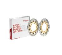 Juego de discos de freno brembo upgrade supersport redondo flotante-pareja para