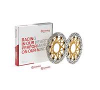 Juego de discos de freno brembo upgrade supersport redondo flotante-pareja para