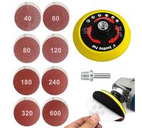 Juego de discos de lija de 125 mm para amoladora angular, papel de lija de , juego de discos abrasivos para amoladora angular, papel de lija de 5 pulgadas, para coche pulido, metal y madera