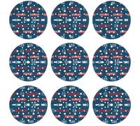 Bosch 9x Set de 9 discos de lija para láminas EXPERT O780, 150 mm (para Madera dura, Pintura sobre madera, Ø 150 mm, Grano 3x80, 3x120, 3x180, Professional Accesorios Lijadora excéntrica)