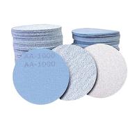 Juego de discos de lijado de 100 Uds., papel de lija con gancho y bucle de 3", 4", 5", 7", 9", for pulido en seco y húmedo, Ideal for pulir metales y madera(800grit 5")