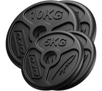 Juego de discos de peso de hierro Marbo Sport Olympia 30 kg / 2 x 10kg + 2 x 5kg