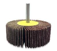 Juego de discos de rueda de aleta de papel de lija for herramienta rotativa Dremel, grano 80, 16-80MM, con vástago de mandril de 6mm, 10 Uds.(Dia20mm)