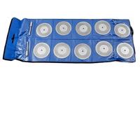 Juego de discos de rueda de corte de diamante Mini, 10 Uds., for herramienta rotativa, cuchillas de molienda de precisión for piedras preciosas, vidrio, cerámica y roca(18mm)