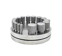 Juego De Discos Troquelados - Juego De Discos Perforadores De 17 Agujeros Y Kit De Cortador De Ďie De 4 A 20 Mm | Herramienta Perforadora De Corte De Metal Herramienta De Corte De Metal Para F