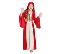 Juego de disfraz de Halloween para niños, vestido medieval, reina bruja, vampiro, para fiesta, disfraz, cosplay y espectáculo escénico, disfraz de Halloween y niño T344