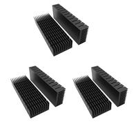 Juego de disipadores térmicos de 40 mm, 6 unidades, 120 mm x 40 mm x 20 mm, disipador de de aluminio para enfriar el módulo térmico LED Peltier