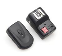 Juego de Disparador de Estudio de Flash de Radio Inalámbrico de 16 Canales, Disparador de Flash de Estudio Inalámbrico que Incluye un Transmisor, un Receptor Y una Línea de Sincronización para Nikon,