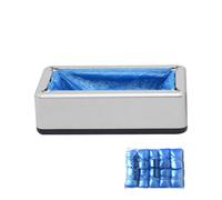 Juego de dispensador automático de fundas para zapatos, antideslizante, a prueba de polvo, con 100 fundas, práctico dispensador de zapatos para el hogar, oficina, laboratorio, hospital, museo, 15.75 x