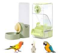 Juego de dispensador de agua automático para pájaros, comedero automático para pájaros y agua, comedero para pájaros, para periquitos, canarios, ninfensíticas