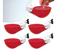 Juego de dispensador de agua para aves de corral, 10 unidades, vasos automáticos para beber de pollo, cuencos de deshidratación resistentes, vasos de codorniz autorellenables que ahorran tiempo |