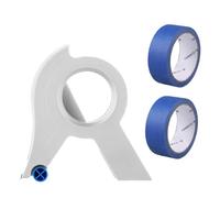 Juego de dispensador de cinta adhesiva y cinta adhesiva de 1.37 pulgadas x 22 yardas para decoración con aplicador de pintura para decoración del hogar