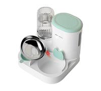 Juego de dispensador de comida y agua, comederos automáticos para perros - Dispensador de agua y comida para mascotas, estación de alimentación para mascotas con gran capacidad para gatos, perros,