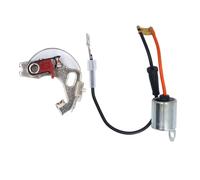 Juego de distribuidor y condensador, juego de distribuidor de encendido y condensador para Lucas tipo 43D4, 43D6, 45D4 y 45D6, repuesto de rendimiento mejorado con componentes