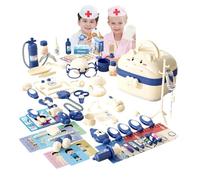 Juego de Doctor - Juego de Doctor para en Forma de Maleta,Set de para, de papel de médico con luces y sonidos - para niños y niñas