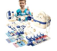 Juego de doctor para el juego de imitación médico en maleta para el juego | de roles de médico, médico para, multifuncional con luces y sonidos | para el juego de imitación y rol