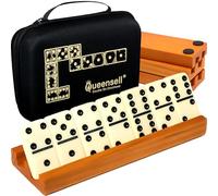 Juego de dominó para adultos - Dominó - Juegos de mesa clásicos - Juegos de Mesa - Dominó doble 6 para juegos familiares para niños y adultos - Juego de dominó estándar doble seis 28 azulejos con caja