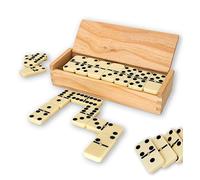 Juego de dominó tradicional | Dominó de lujo en estuche de madera para niños y adultos juegos de mesa