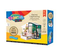 Juego de dormitorio en miniatura con balcón