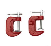 Juego de dos abrazaderas mini G resistentes para carpintería y tareas de bricolaje con ajuste