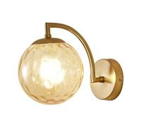 Juego de Dos Apliques de Pared Modernos, Aplique de Pared Negro Moderno, diseño Minimalista de 1 luz con Pantalla de Globo de Vidrio Transparente, lám