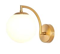 Juego de Dos Apliques de Pared Modernos, Aplique de Pared Negro Moderno, diseño Minimalista de 1 luz con Pantalla de Globo de Vidrio Transparente, lám