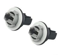 Juego de dos enchufes de bombilla de estacionamiento para Jeep Compass años 2007 a 2017, reemplazo de números de pieza 68000686aa 645-504 gris ABS plástico intermitente lámpara titular conector ajuste